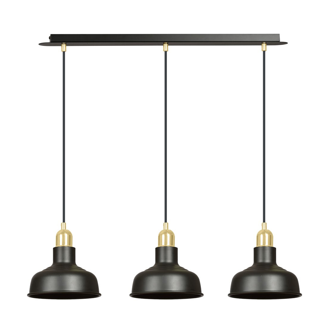 Foundry hanglamp met 3 lichtpunten