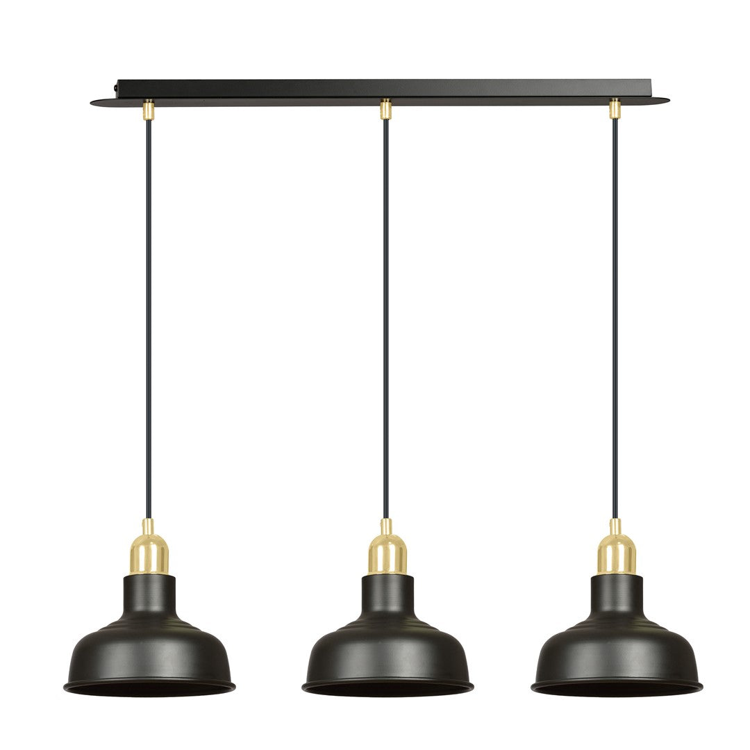 Foundry hanglamp met 3 lichtpunten