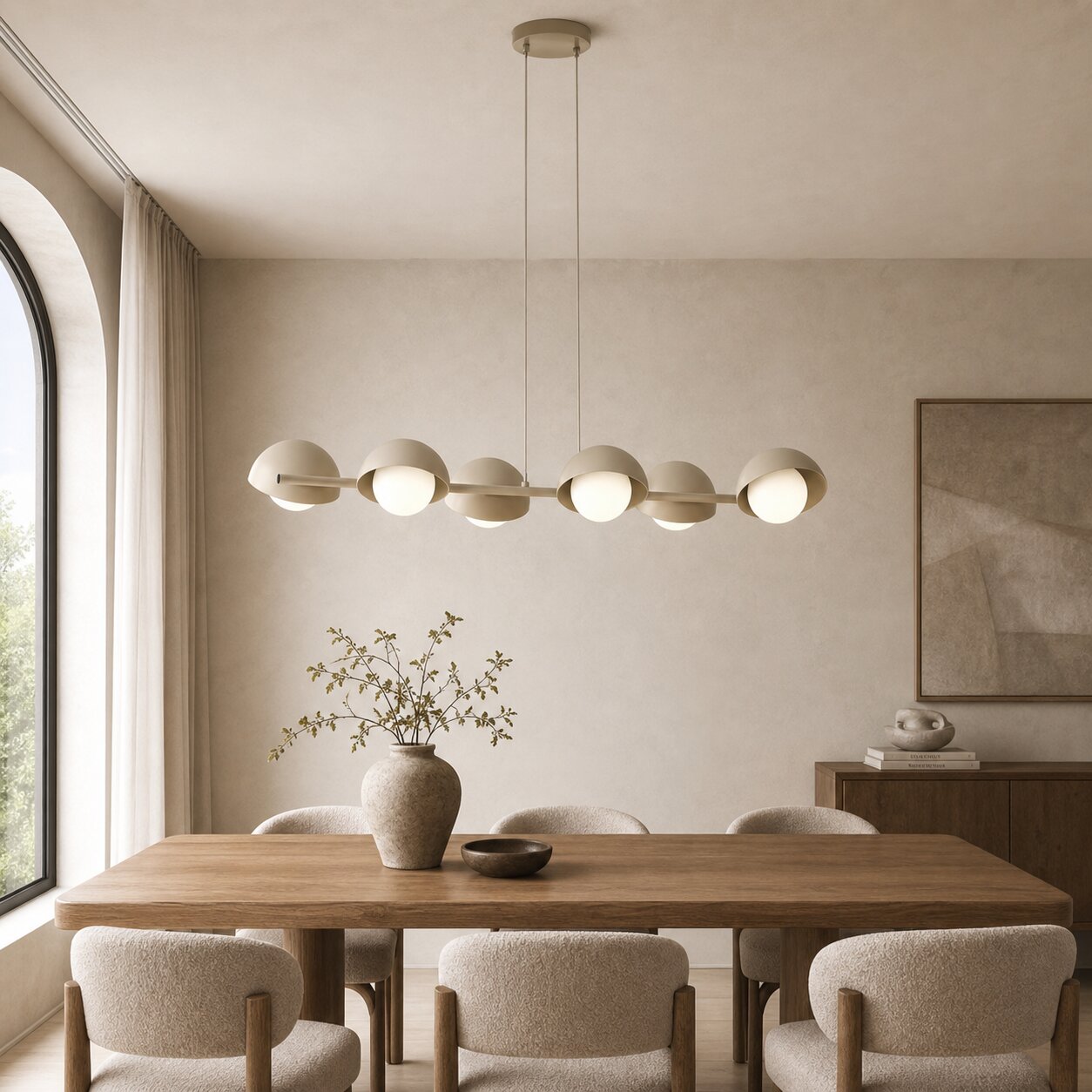 Eclipse Linear hanglamp met 6 lichtpunten