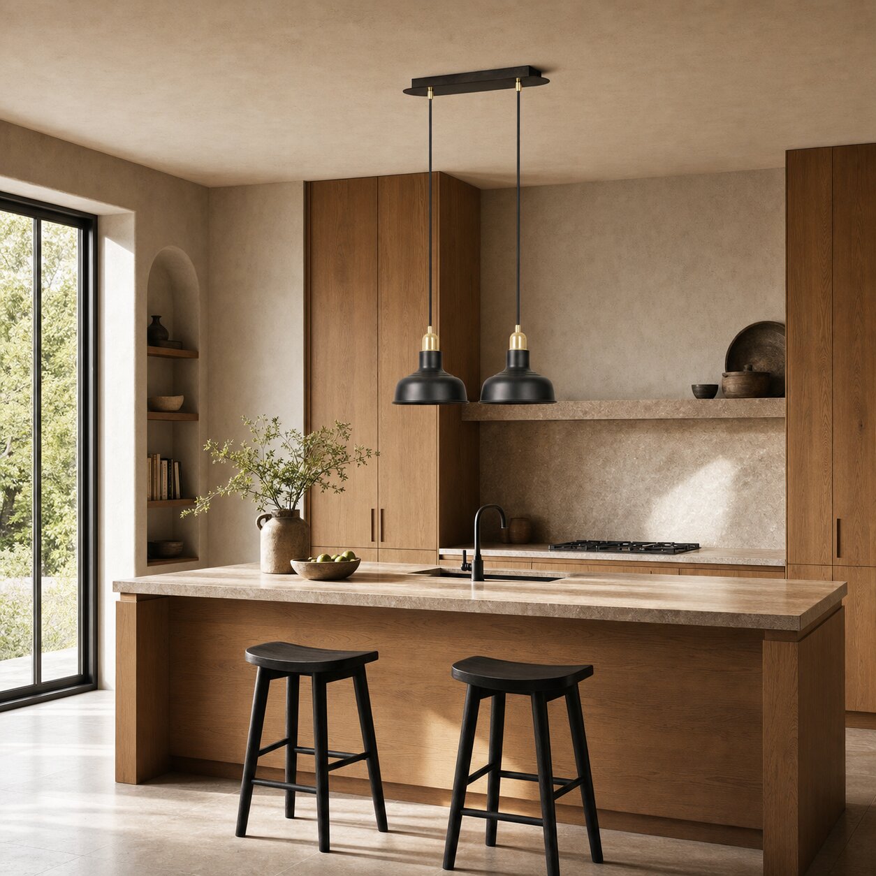 Foundry 2-Lichts Hanglamp
