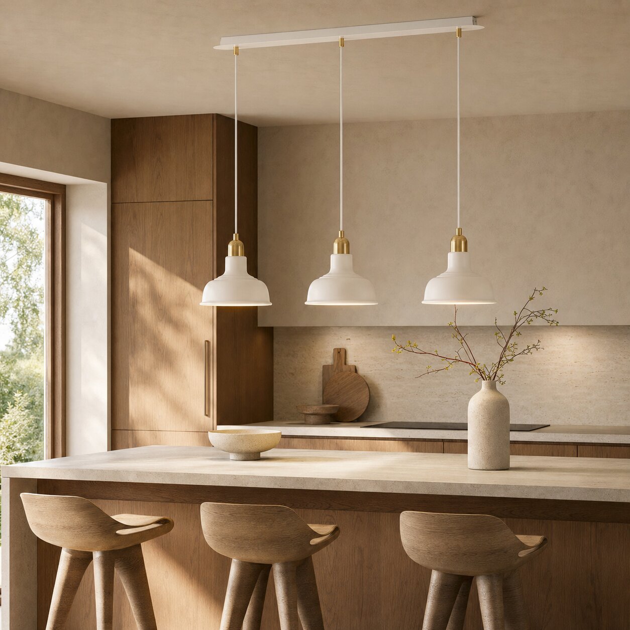 Foundry hanglamp met 3 lichtpunten