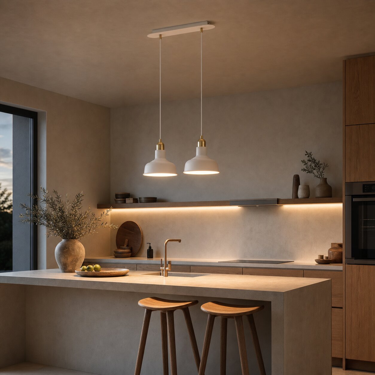 Foundry 2-Lichts Hanglamp