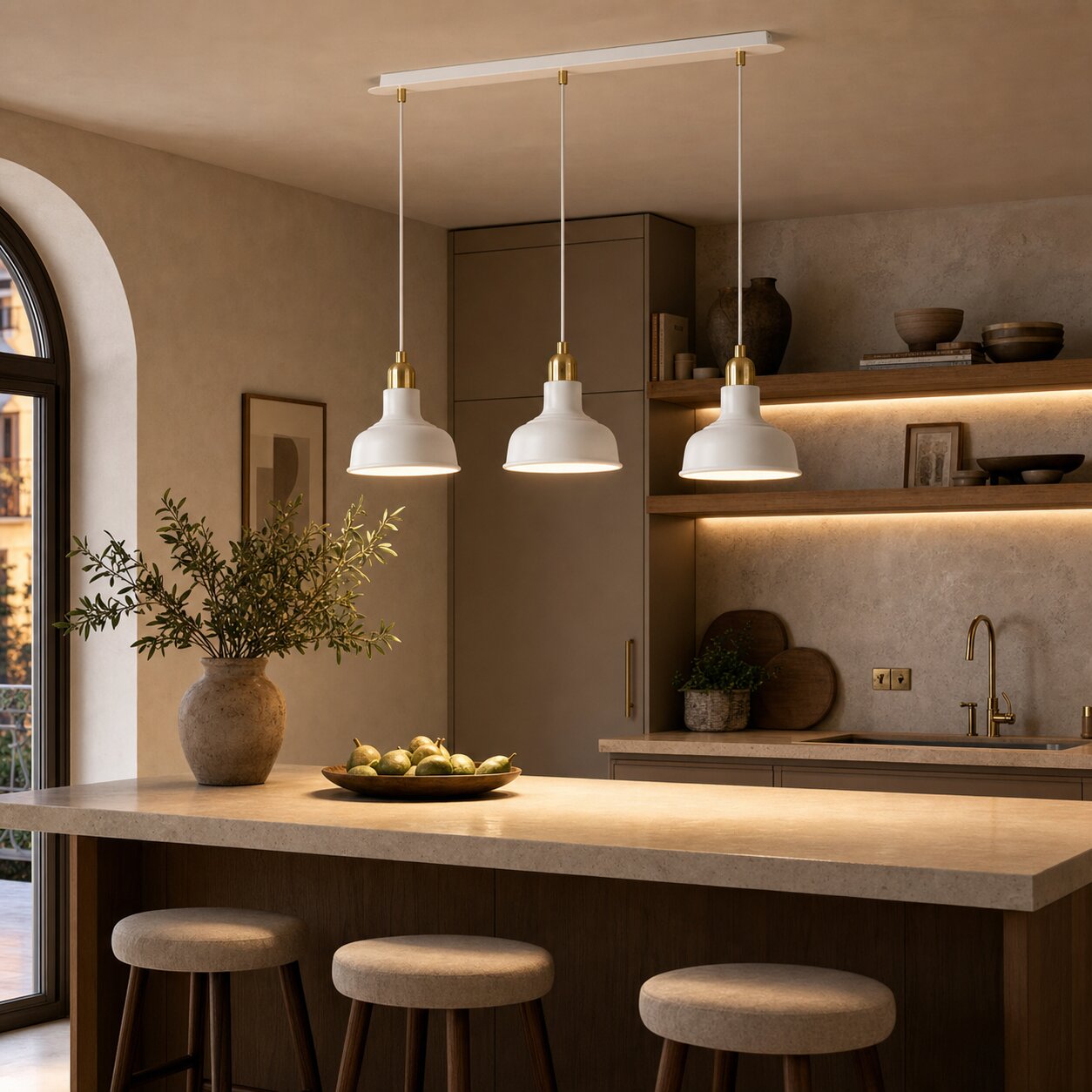 Foundry hanglamp met 3 lichtpunten