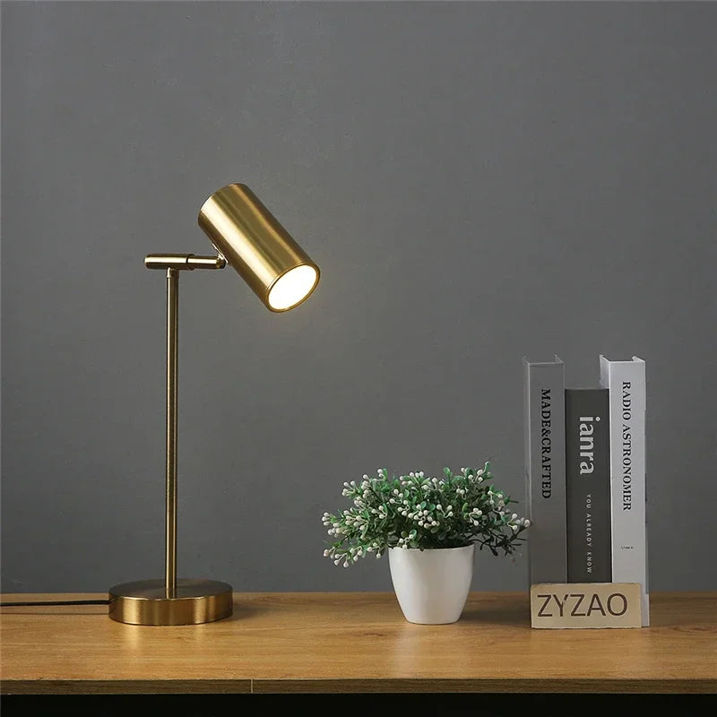 "Noor" Messing Nachtleeslamp