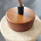 “Terra” hanglamp van steen en hout